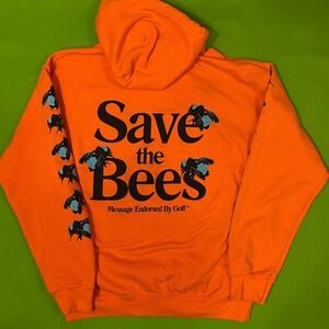 Golf Wang Save The Bees Hoodie Orange Flower Boy Tyler The Creator Mens Medium